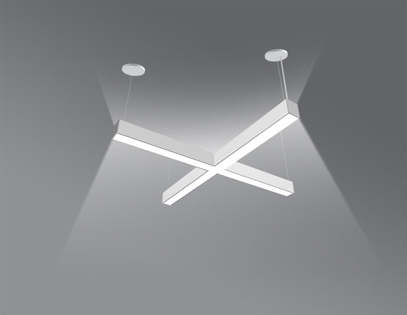 LED Linear Light - L8070 - No Glare Lens - X Shape