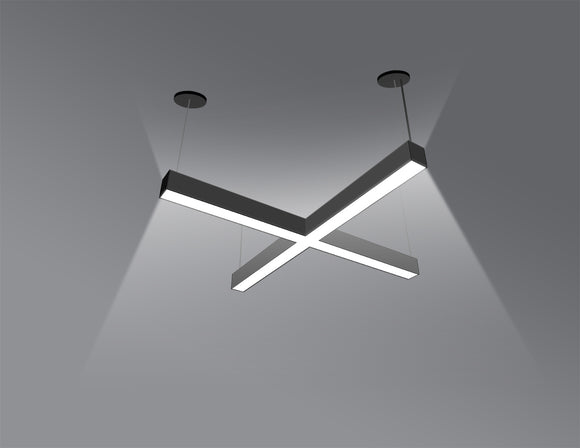 LED Linear Light - L8070 - No Glare Lens - X Shape