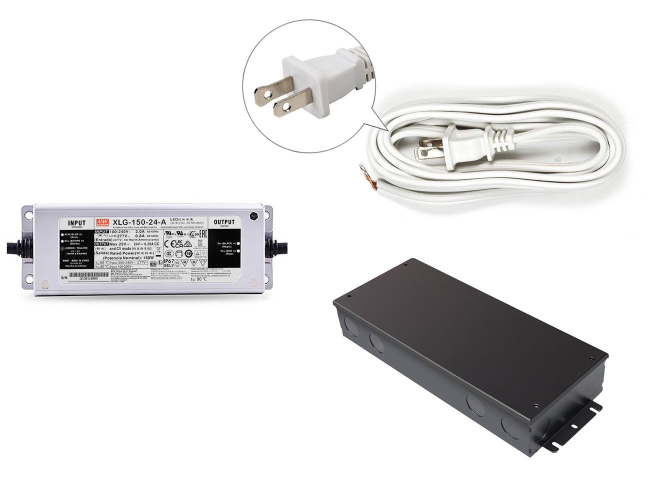 XLG-150-24 Mean Well 24VDC 150W Constant Power Mode LED Driver