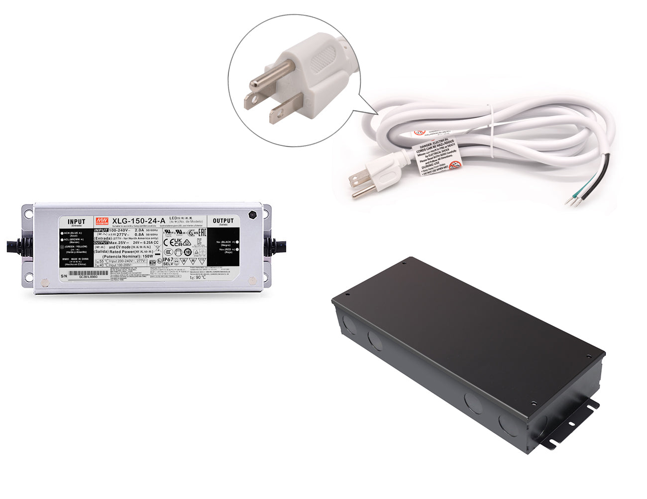 XLG-150-24 Mean Well 24VDC 150W Constant Power Mode LED Driver