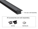 SLIM RECESS - YD 1201 Aluminum Channel - 94"  - Clearance-6