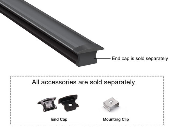 SLIM RECESS - YD 1201 Aluminum Channel - 94"  - Clearance