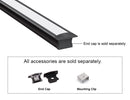 SLIM RECESS - YD 1201 Aluminum Channel - 94"  - Clearance-5