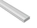 SLIM FLAT - YD 1205 Silver Aluminum Channel + Clear Diffuser - 94" - 2