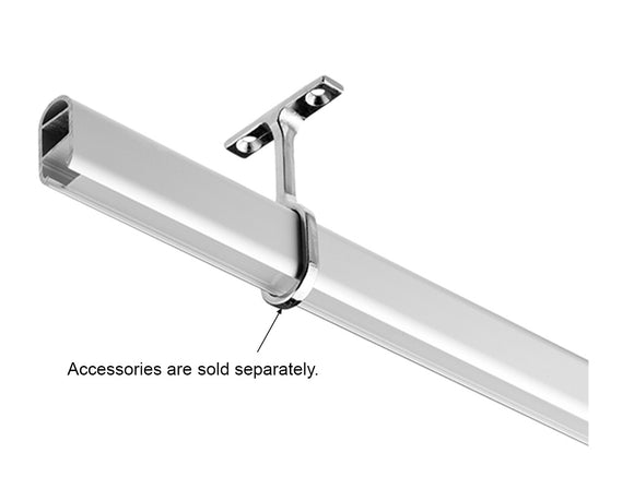 CLOTHES RACK - YD 1401 Silver Aluminum Channel + Milky Diffuser - 94"