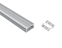 WIDE FLAT - YD 2002 Silver Aluminum Channel + Clear Diffuser - 94" - 9