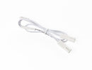 White 24V LED Cabinet Light Y-Splitter Cable with plug-and-play connectors, designed to split one power connection into two branches for modular cabinet lighting systems.