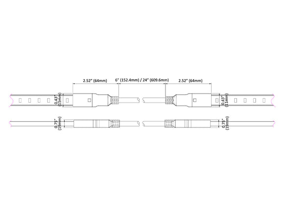 120V LED Strip Light Accessories - Strip Light Jumper