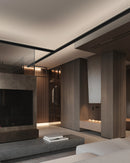 LED linear strip light L8070 T-shape ceiling up light providing uniform indirect architectural lighting in a modern interior space