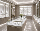 LEGEND Series Tape Light, High 97 CRI 6000K, integrated into luxury jewelry display cases for crisp illumination, accurate colors and detailed product presentation.