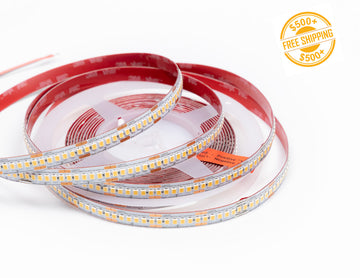 Legend4.4 Series 24VDC low voltage LED strip lights and yellow label for free shipping on orders over $500.