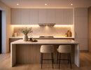 Modern kitchen undercabinet light with integrated LED cabinet lighting and touch dimmer control by GL LED US Lighting.