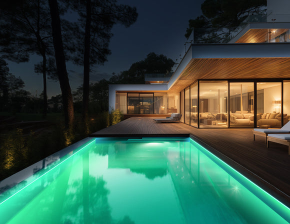 RGB 24V low-voltage pool light designed for safe, energy-efficient, and vibrant underwater illumination.