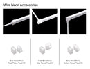 The rear, side, and bottom power feed kits for the WINT side bend neon LED lights.