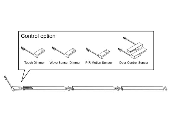 Surface Mount Under Cabinet Light - 31134 - Silver - Standard Brightness with Touch Dimmer