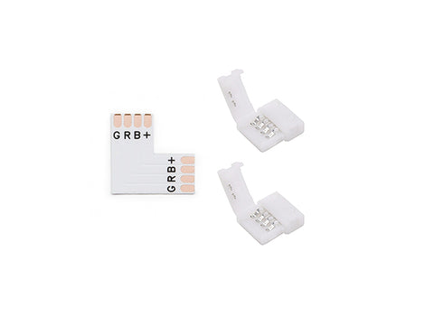 Clearance product Strip to Strip L Shape Connector for RGB LED Strip Light 10mm.