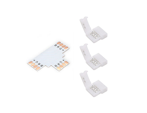 Clearance product Strip to Strip T Shape Connector for RGB LED Strip Light 10mm