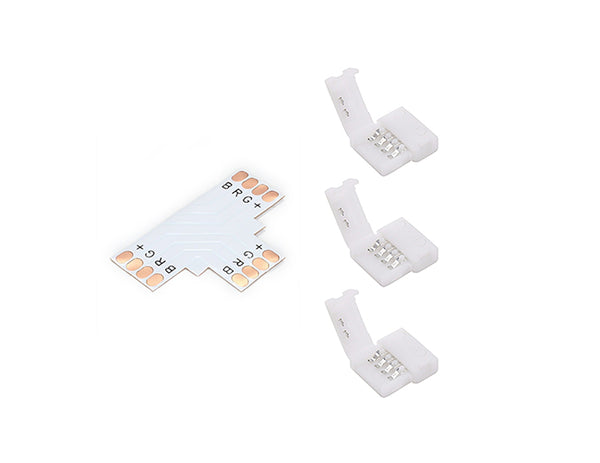Clearance Strip to Strip T Shape Connector for RGB LED Strip Light 10mm - 2