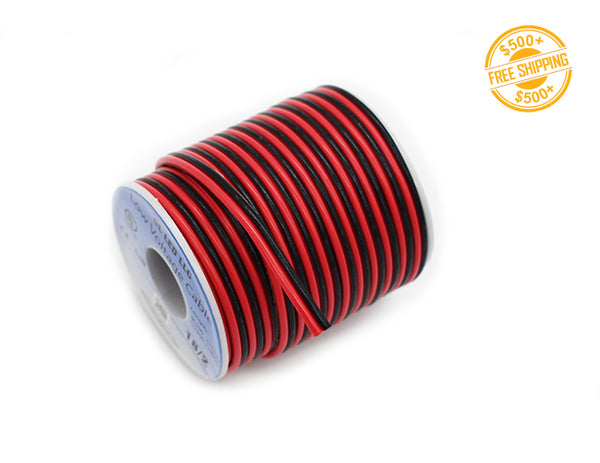 18AWG 2 Conductor Wire - Red & Black - 1
