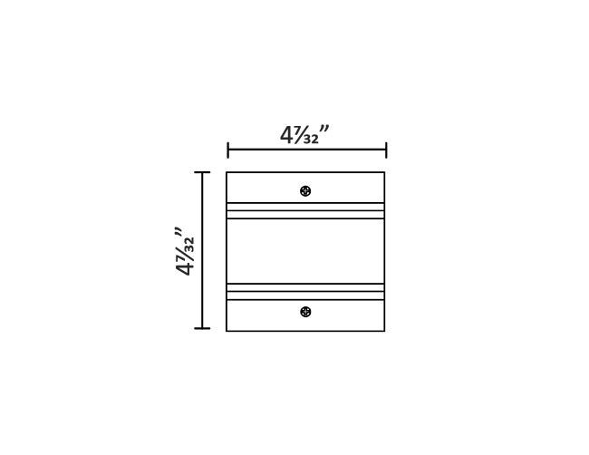 Dimensions of White power canopy kits for Single Circuit Track System - H Type.