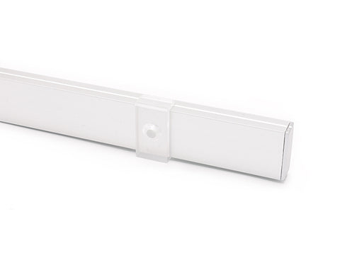 LED Aluminum Channel WIDE FLAT Accessories - YD 2002 Mounting Clip installed on an LED aluminum extrusion YD-2002.