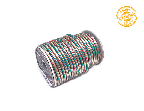 Side view of 22AWG RGB 4 Conductor Wire - Clear 50ft. A label of free shipping for orders over $500 is shown as well.