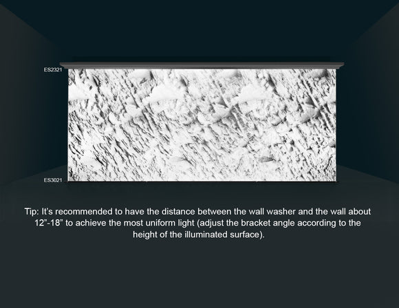 2321 wall washer LED lights can create different lighting effects based on the distance from the wall.