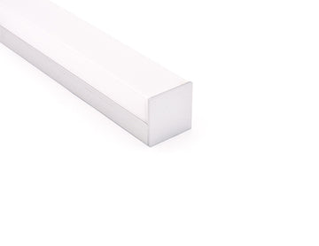 LED aluminum channel ES-2525 end caps are installed on the LED aluminum extrusion ES-2525.