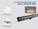3021 wall washer LED lights with different options for surface mounting.