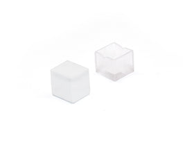 Two LED 3D Neon Light End Cap; one is clear and other one is white