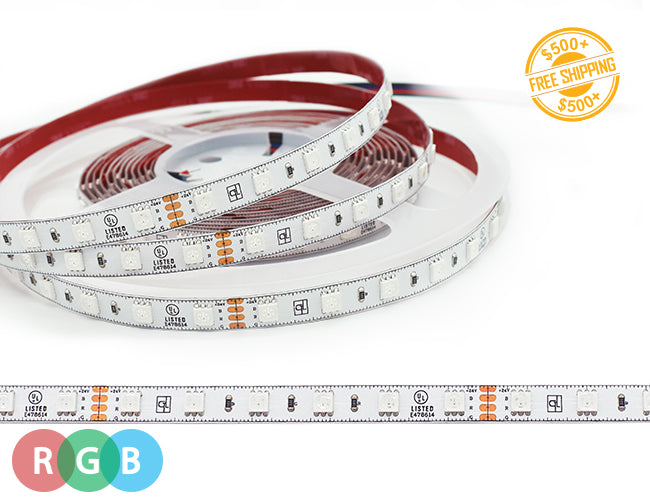 A roll of LED strip light changing color RGB HIGH series 24V 4.4W/ft