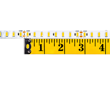 Clearance product LED Strip Light Single Color 5630-112-2900~3000K-24V-IP20, with a measure tape showing a cutting distance is 2-3/4".