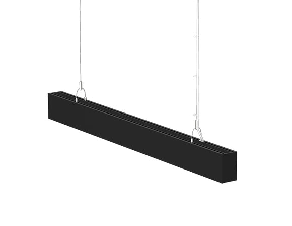 Black color LED linear light suspended