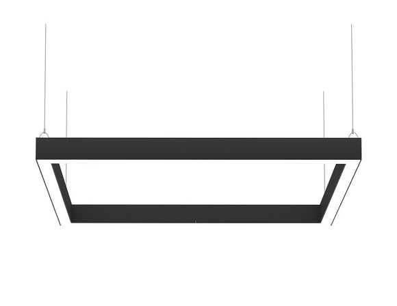 L8456 down light continuous run square-shaped in black