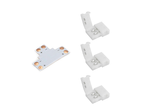Clearance product Strip to Strip T Shape Connector for Single Color LED Strip Light 10mm-VL