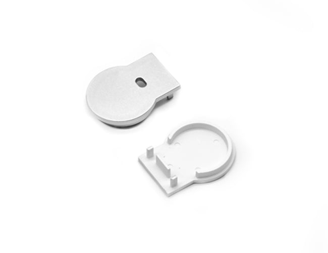 LED Aluminum Channel ROUND SURFACE Accessories - A 2033 End Caps