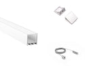 A2525 LINEAR - A 2525 Aluminum Channel + Milky Diffuser - 94” - 10