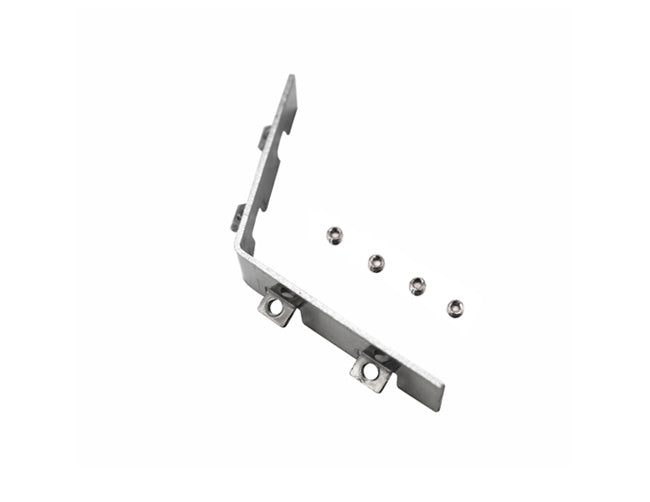 Top view of an AL 120° Corner Connector with screws.