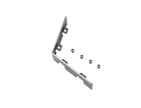 Top view of an AL 120° Corner Connector with screws.