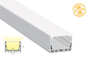 Aluminum channel 5035 LINEAR ES 5035 Silver Channel + Milky Diffuser