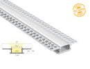 Aluminum channel TRIMLESS RECESS YD 7615 Silver Channel + Milky Diffuser