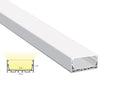 7535 LINEAR - ES 7535 Aluminum Channel + Milky Diffuser - 94" - 1