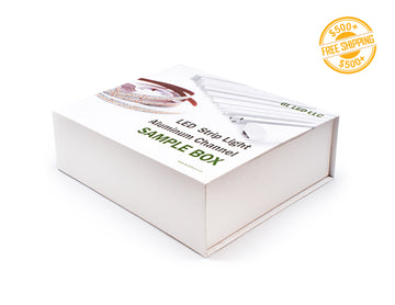 A LED aluminum channel sample box