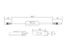 Dimensions of DC Inline On/Off Switch