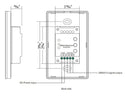 DMX RGBW Wall Mount Controller 3 Zones - 3