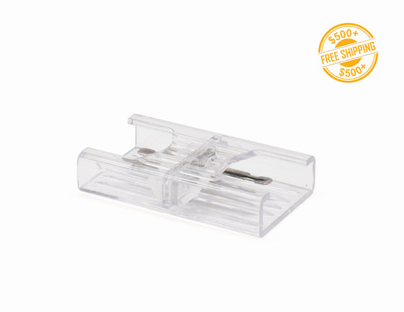 LED Wall Washer Strip Light Accessories splice connector. A label of free shipping for orders over $500 is shown as well.