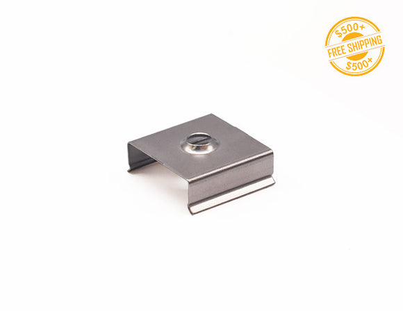 LED Wall Washer Strip Light Accessories mounting clip. A label of free shipping for orders over $500 is shown as well.