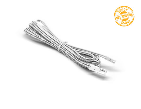 Top view of Dupont-Extension Wire 96" white color; a label of free shipping for orders over $500 is shown as well.