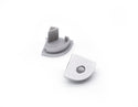 Aluminum Channel ROUND CORNER-S Accessories - ES 1616 End Caps (pair) - 1