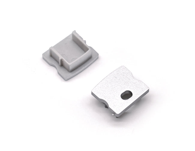 Aluminum Channel SLIM SQUARE Accessories - YD 1202 End Caps (pair)